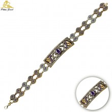 Gümüş Otantik Taşlı Biezik /Bileklik